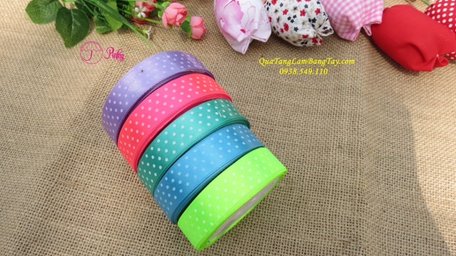 ruy băng vải lụa 1cm